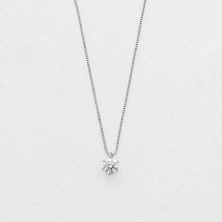 プラチナ ダイヤモンド ネックレス（0.30ct） （10094163132718