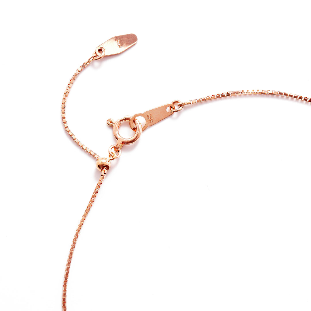 K18 ピンクゴールド ダイヤモンド ネックレス（0.36ct