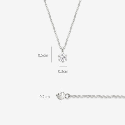 【WEB限定】K10 ホワイトゴールド ダイヤモンド ネックレス