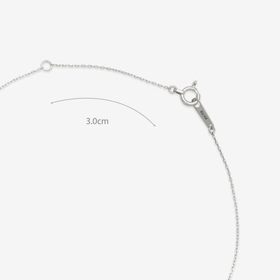 【WEB限定】K10 ホワイトゴールド ダイヤモンド ネックレス