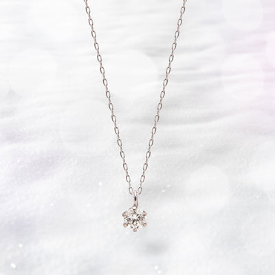 【WEB限定】K10 ホワイトゴールド ダイヤモンド ネックレス