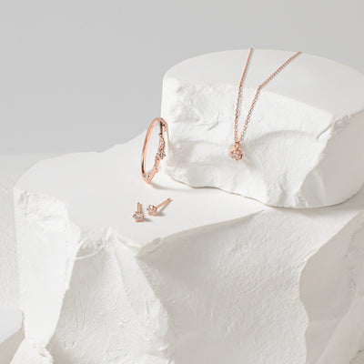 【WEB限定】K10 ピンクゴールド ダイヤモンド ネックレス