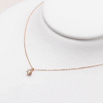 【WEB限定】K10 ピンクゴールド ダイヤモンド ネックレス