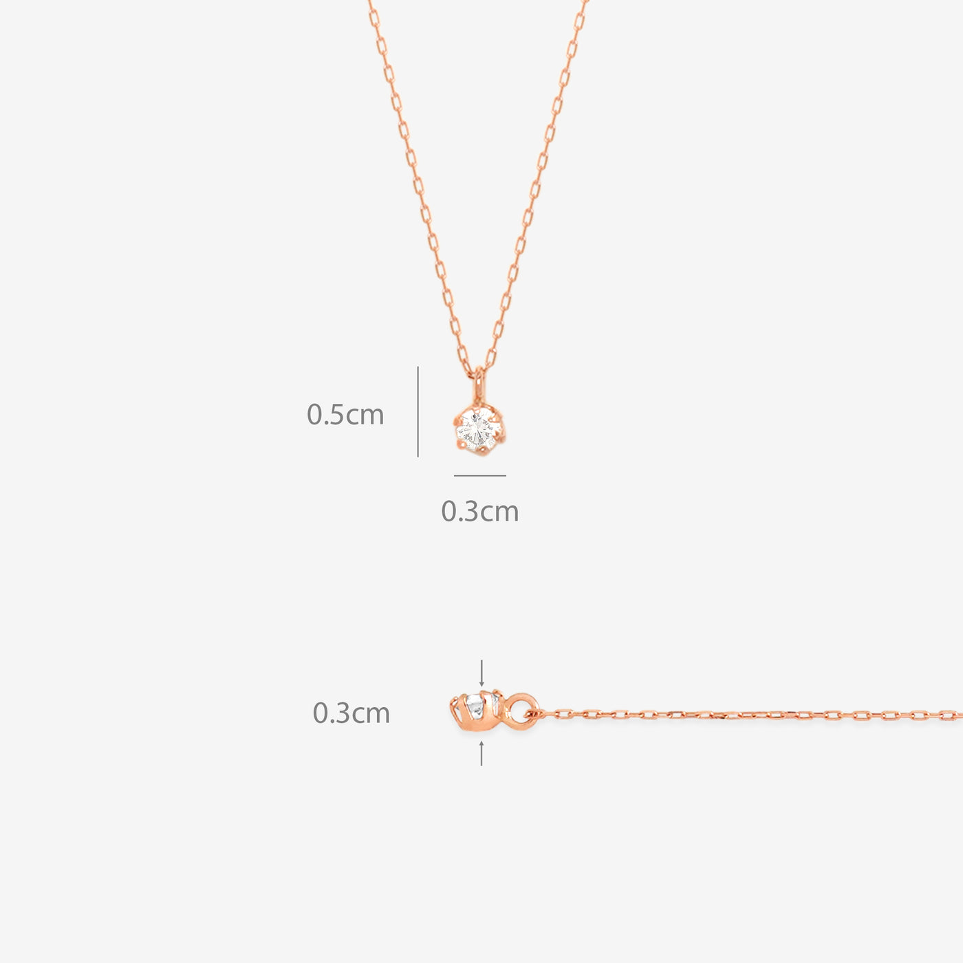 【WEB限定】K10 ピンクゴールド ダイヤモンド ネックレス