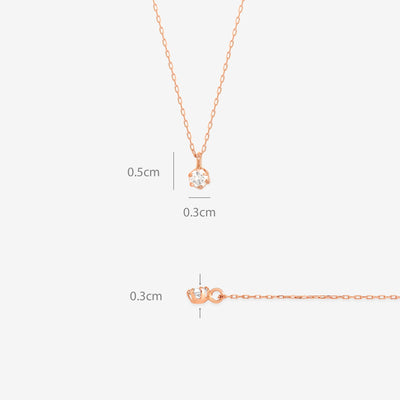 【WEB限定】K10 ピンクゴールド ダイヤモンド ネックレス