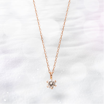 【WEB限定】K10 ピンクゴールド ダイヤモンド ネックレス