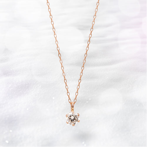 【WEB限定】K10 ピンクゴールド ダイヤモンド ネックレス