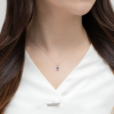 【WEB限定】12月誕生石 プラチナ タンザナイト ネックレス