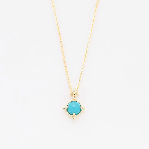 【WEB限定】12月誕生石 K10 イエローゴールド ターコイズ ネックレス
