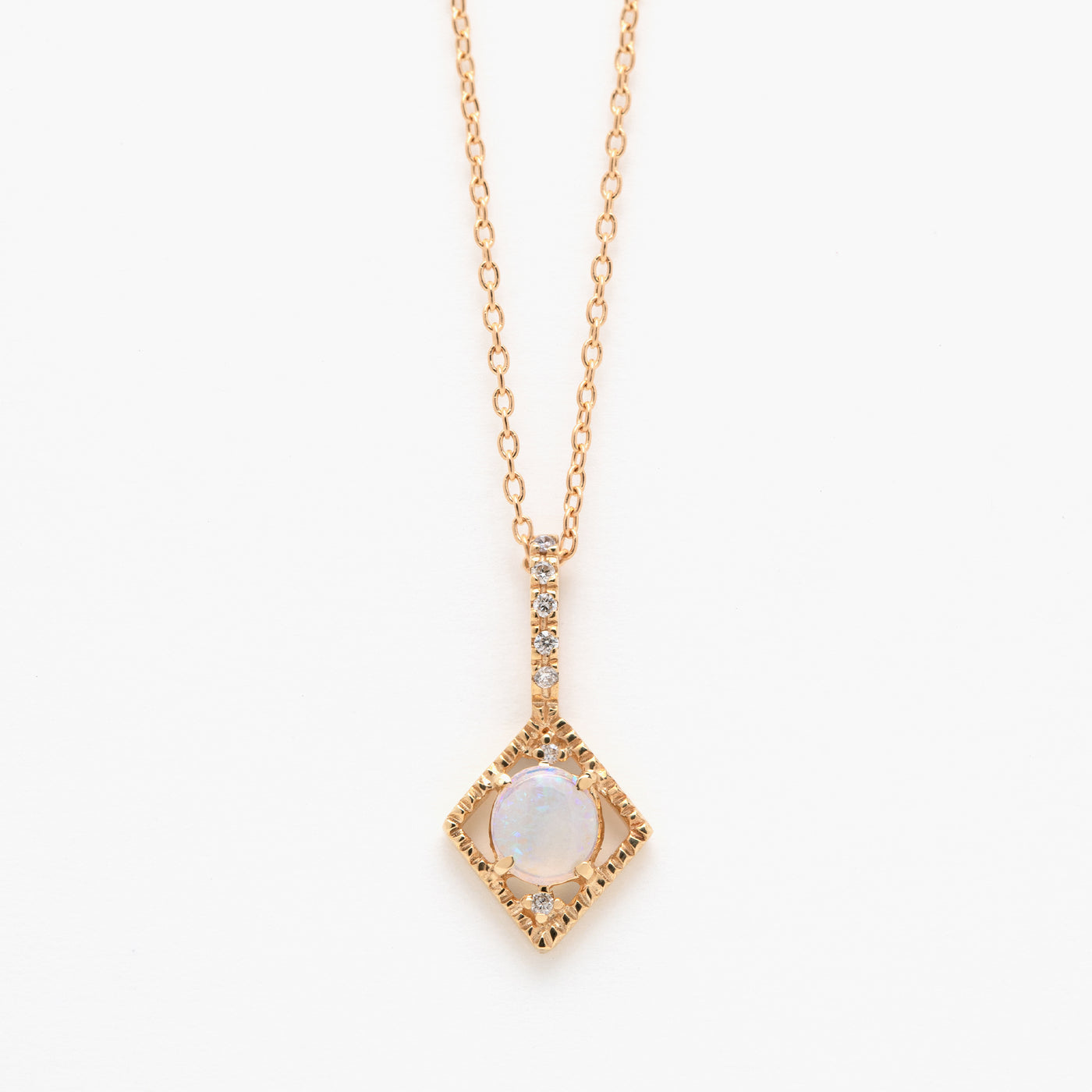 【WEB限定】10月誕生石 K18 イエローゴールド オパール ネックレス