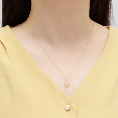 【WEB限定】10月誕生石 K18 イエローゴールド オパール ネックレス