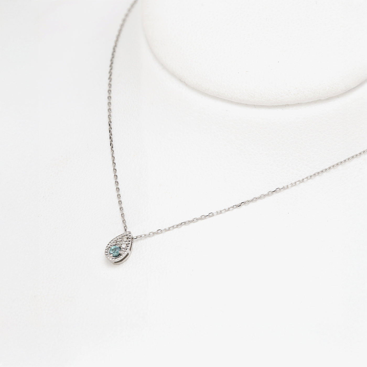 【WEB限定】6月誕生石 プラチナ アレキサンドライト しずく ネックレス