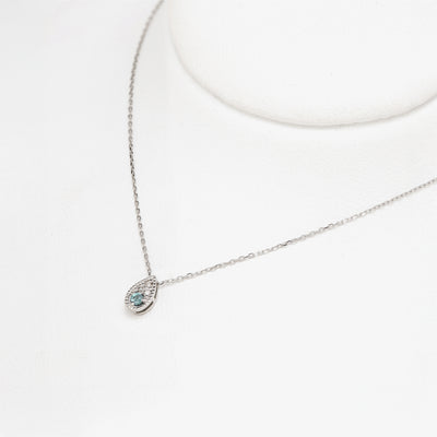 【WEB限定】6月誕生石 プラチナ アレキサンドライト しずく ネックレス