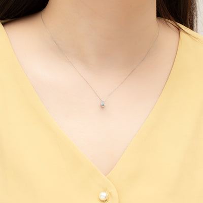 【WEB限定】6月誕生石 プラチナ アレキサンドライト しずく ネックレス