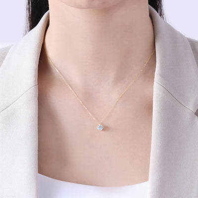 11月誕生石 K10 イエローゴールド ブルートパーズ ネックレス