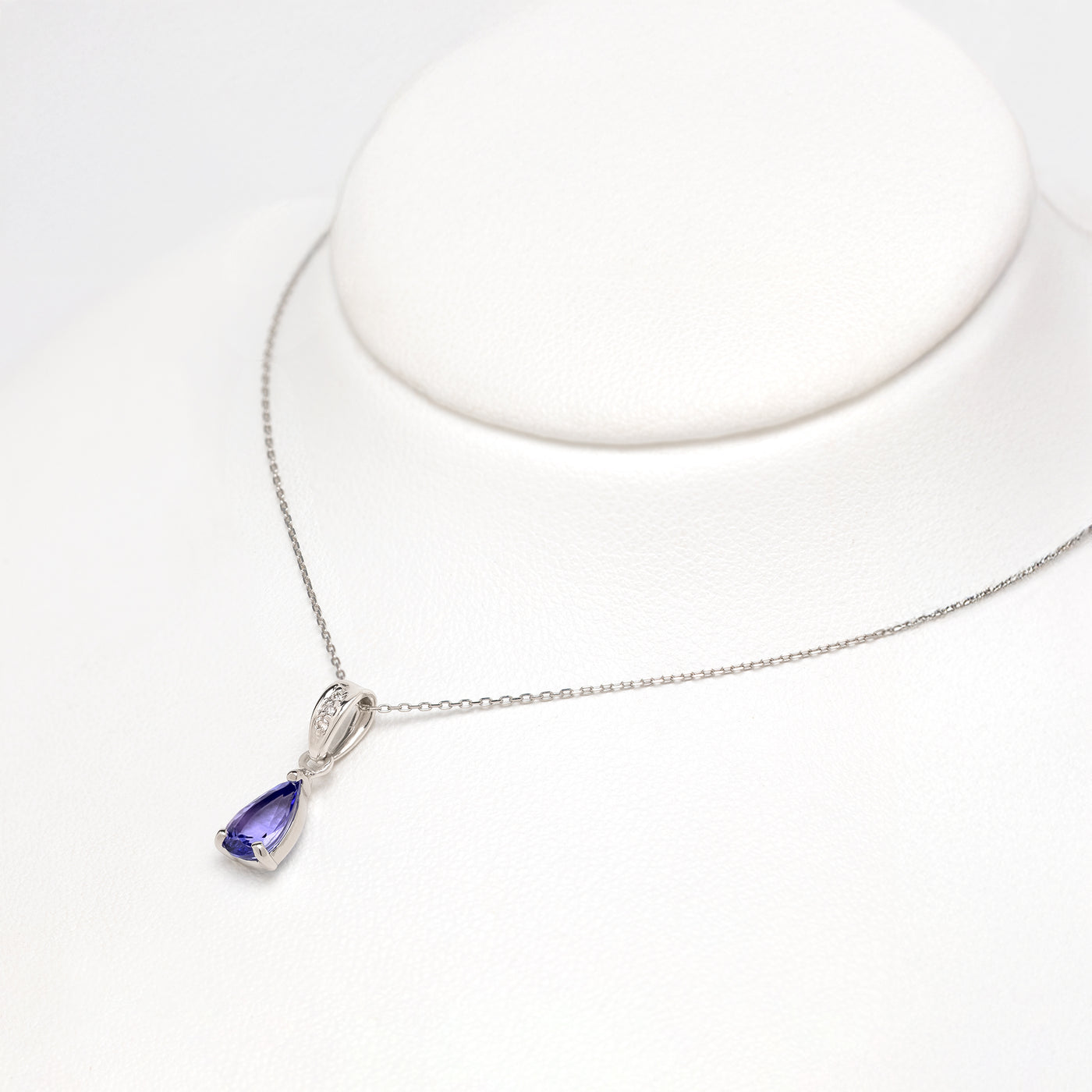【WEB限定】12月誕生石 プラチナ タンザナイト しずく ネックレス