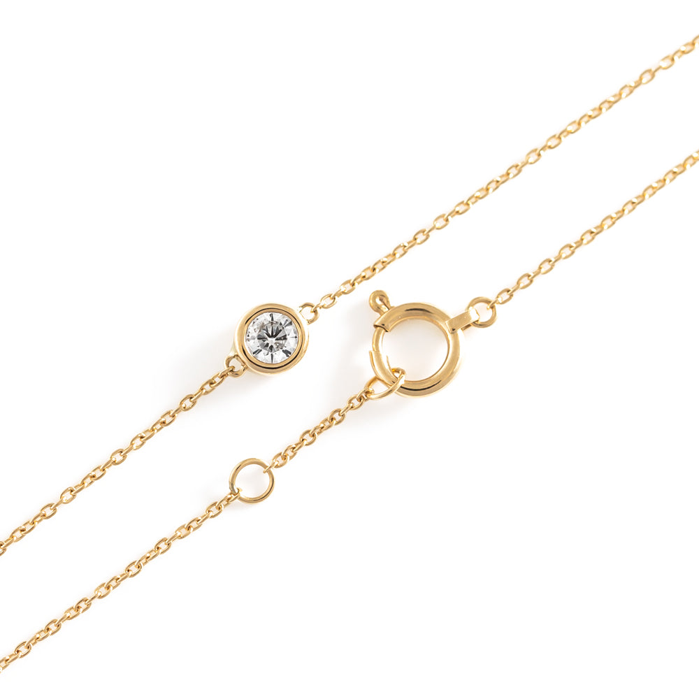 WEB限定】K18 イエローゴールド ダイヤモンド ブレスレット