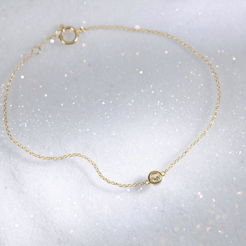 【WEB限定】K18 イエローゴールド ダイヤモンド ブレスレット