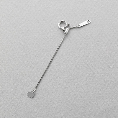 K10 ホワイトゴールド スライド式 アジャスターチェーン