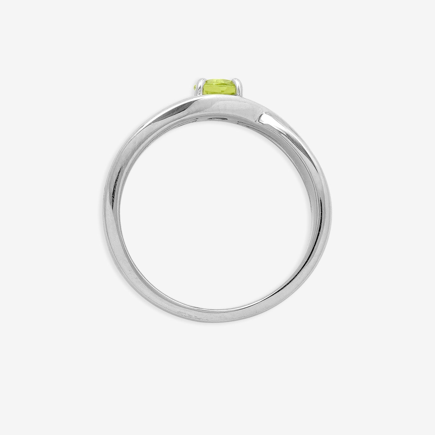 8月誕生石 シルバー ペリドット リング