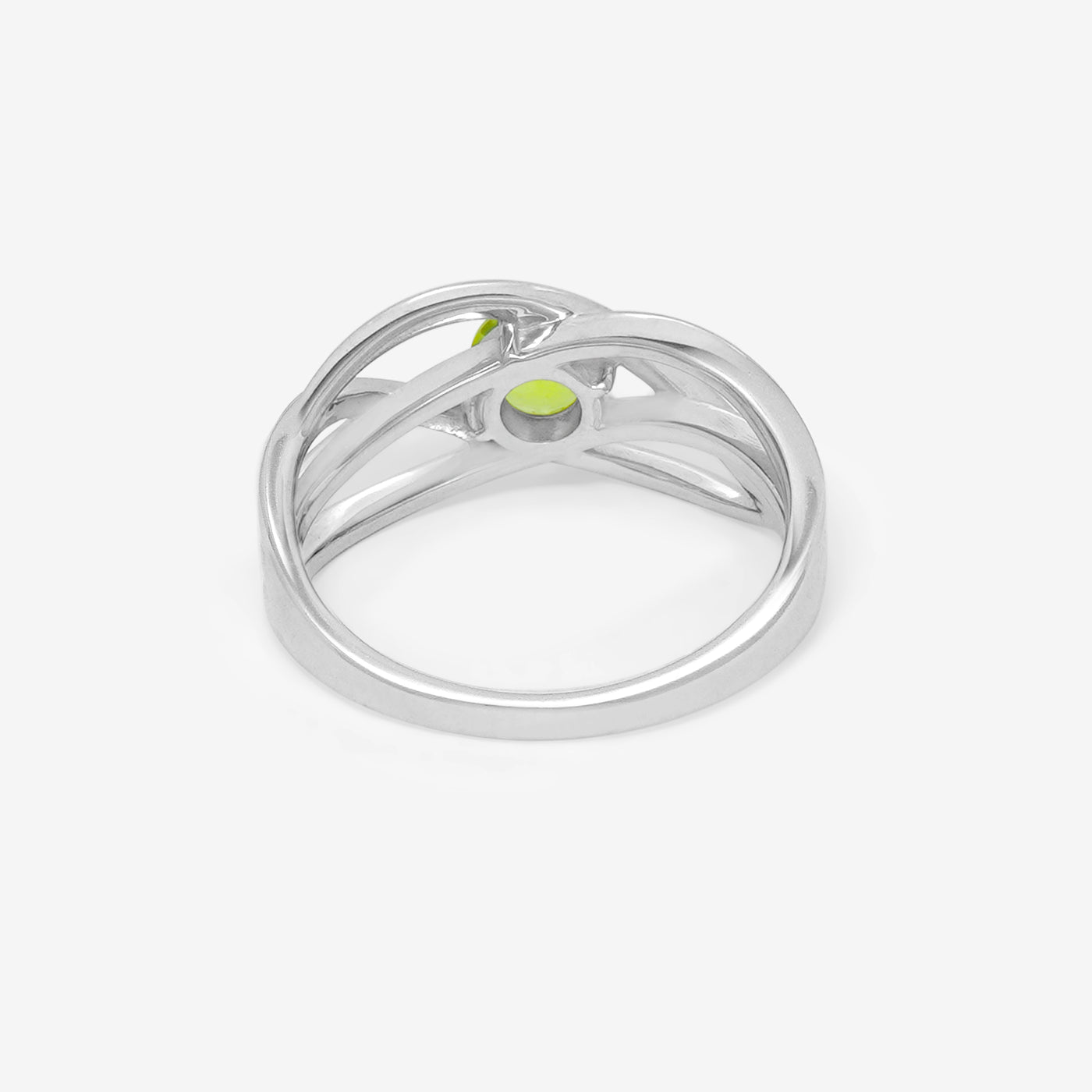 8月誕生石 シルバー ペリドット リング