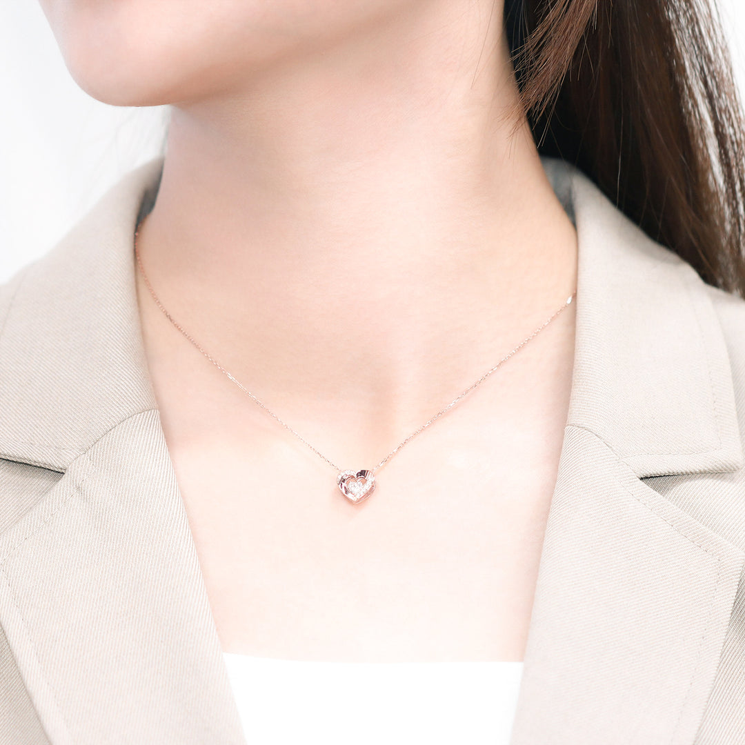 BLESS　ハートネックレス　ホワイトストーン　即完品　ジルコニア　入手困難 m】BLESS ブレス ネックレス ハート ジルコニア シルバーカラー