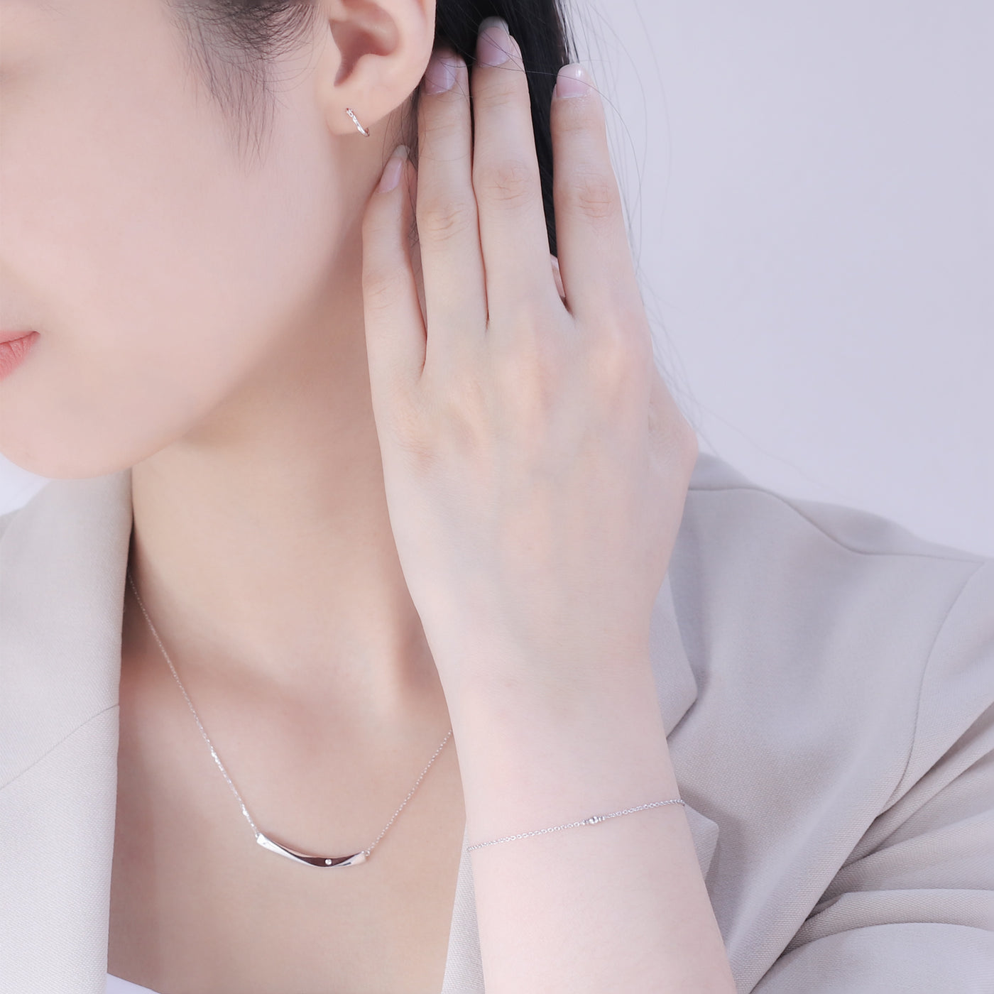 【WEB限定】シルバー ダイヤモンド ネックレス