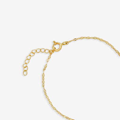 【WEB限定】シルバー イエローゴールドメッキ キュービックジルコニア ブレスレット