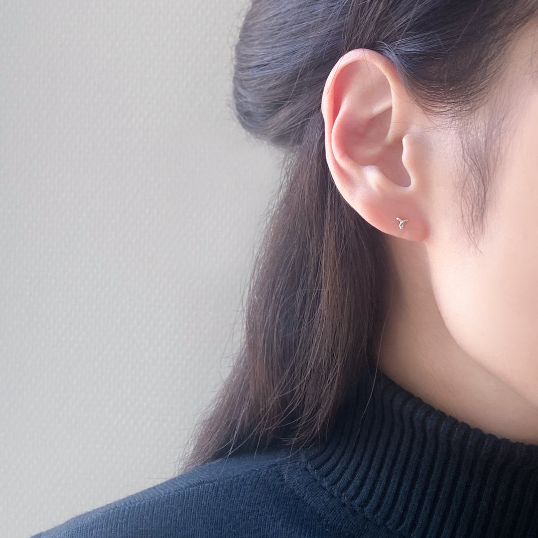 WEB限定】HAPPY SET（K10 ホワイトゴールド ピアス2点セット