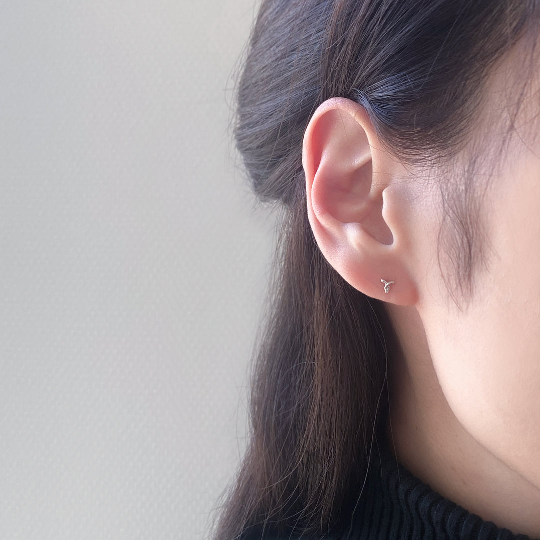 WEB限定】HAPPY SET（K10 ホワイトゴールド ピアス2点セット