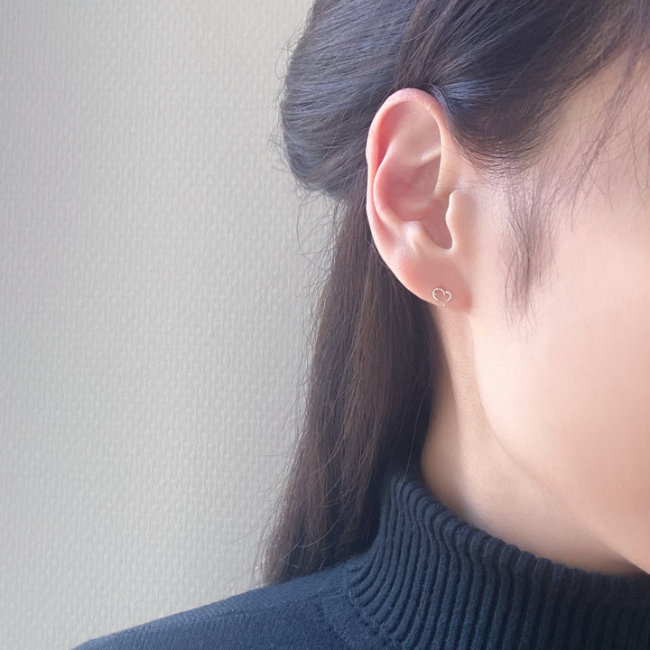 WEB限定】HAPPY SET（K10 ホワイトゴールド ピアス2点セット