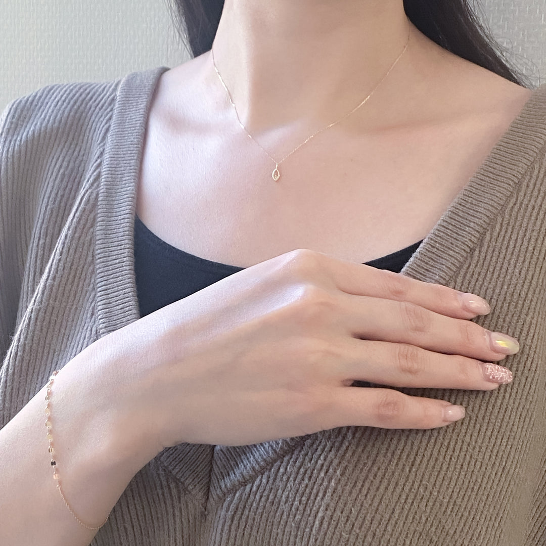 WEB限定】K10 ダイヤモンド ネックレス＆ブレスレット セット