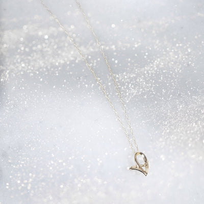 【WEB限定】K10 イエローゴールド ダイヤモンド ハート ネックレス