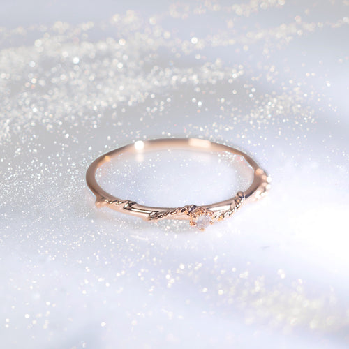 【WEB限定】K10 ピンクゴールド ダイヤモンド リング