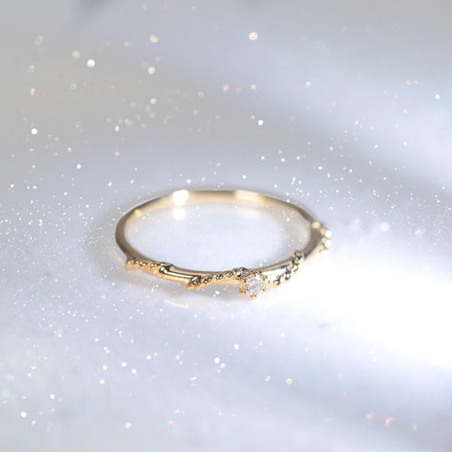 【WEB限定】K10 イエローゴールド ダイヤモンド リング