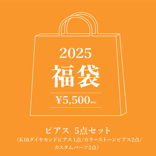 【5,000円】WEB限定 2025 福袋（ピアス&チャーム 5点セット ）