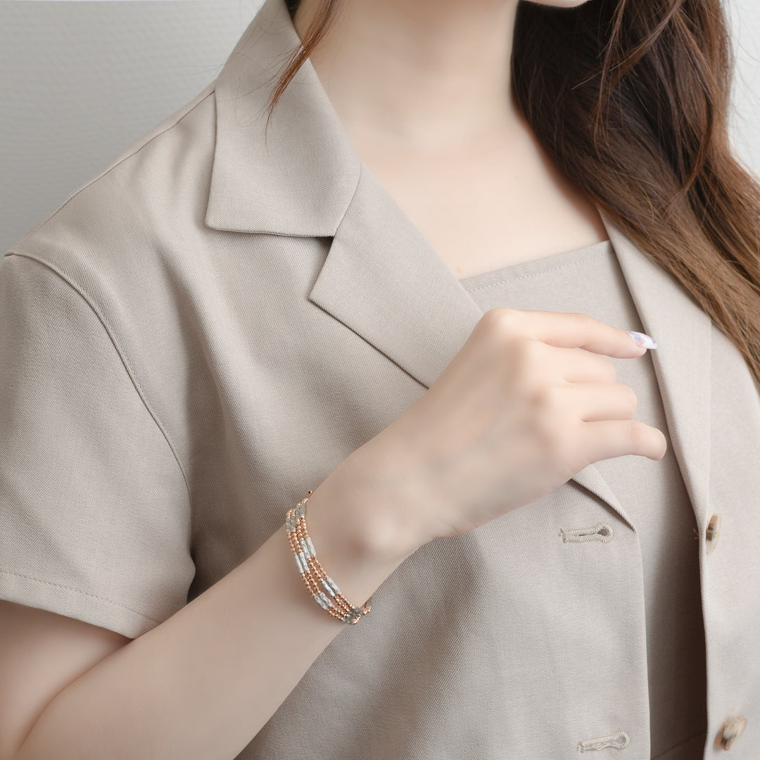 プラチナ/K18 ピンクゴールド ネックレス （9843990855982