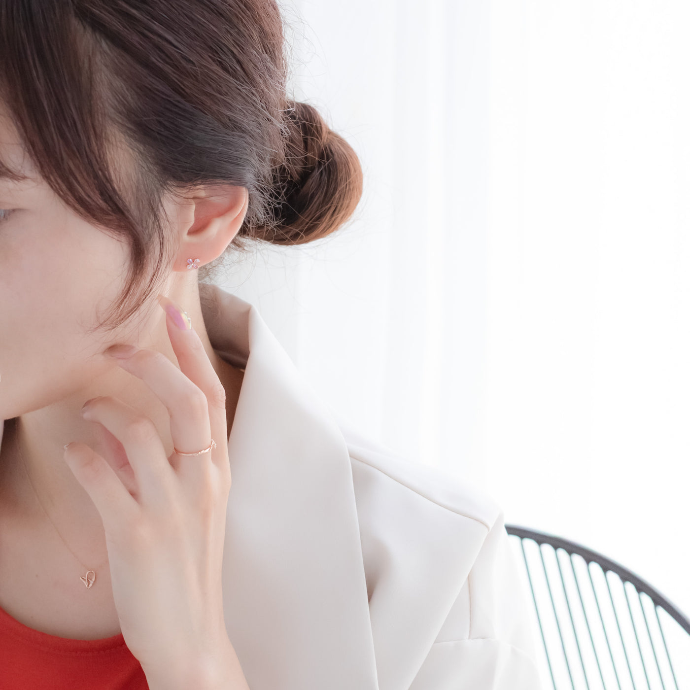 【WEB限定】K10 イエローゴールド ダイヤモンド ハート ネックレス