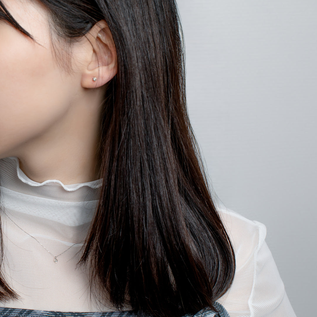 22k 1Pダイヤピアス　ノーブランド 楽天市場】SISTINA 限定1点 K18 テーパーダイヤ 0.40ct フックピアス