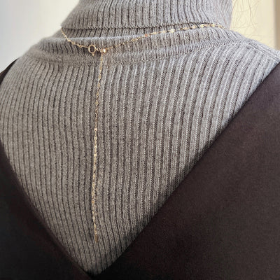 【asta Iris】K18 イエローゴールド ダイヤモンド ロングネックレス