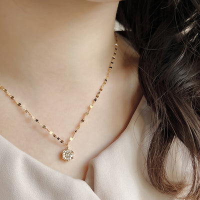 【asta Iris】K18 イエローゴールド ダイヤモンド ロングネックレス