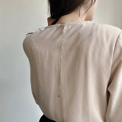 【asta Iris】K18 イエローゴールド ダイヤモンド ロングネックレス