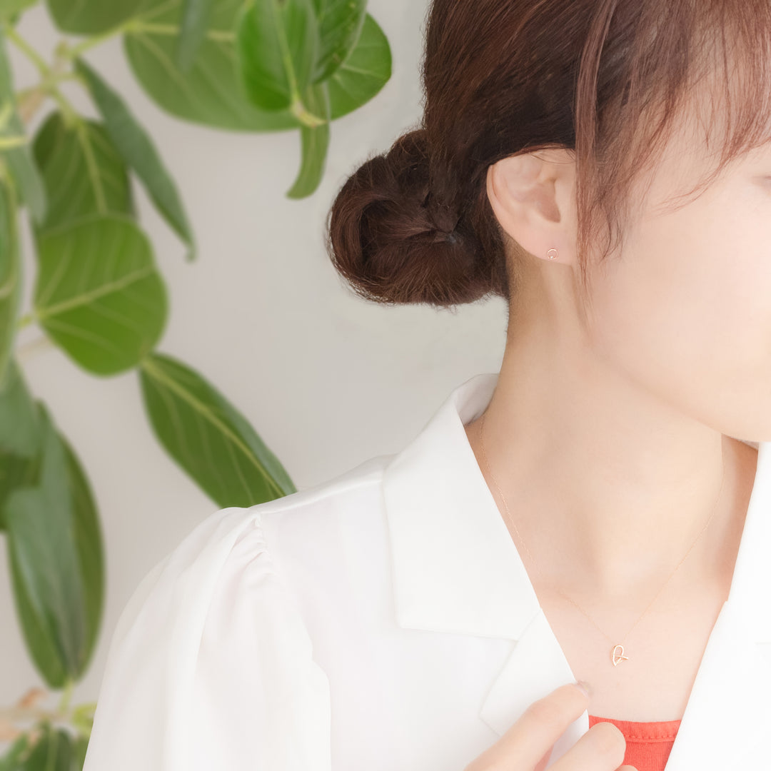 WEB限定】K10 ピンクゴールド ダイヤモンド ハート ネックレス