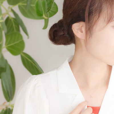 【WEB限定】K10 ピンクゴールド ダイヤモンド ハート ネックレス