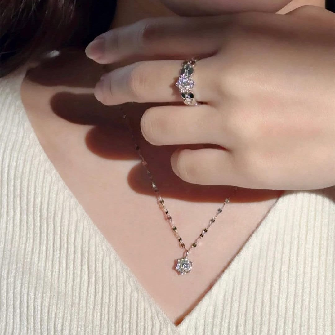 asta Iris】プラチナ ダイヤモンド ロングネックレス（トータル0.31ct