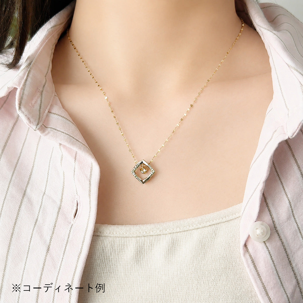 K18 イエローゴールド ダイヤモンド ネックレスチャーム