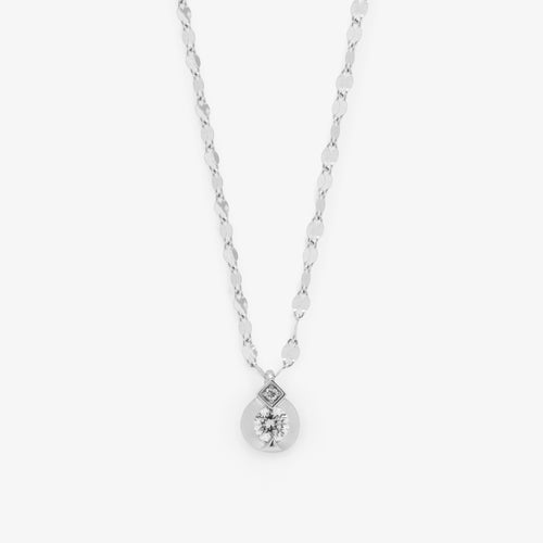 【受注生産】プラチナ ダイヤモンド ネックレス（0.1ct）