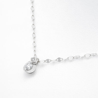 【受注生産】プラチナ ダイヤモンド ネックレス（0.1ct）