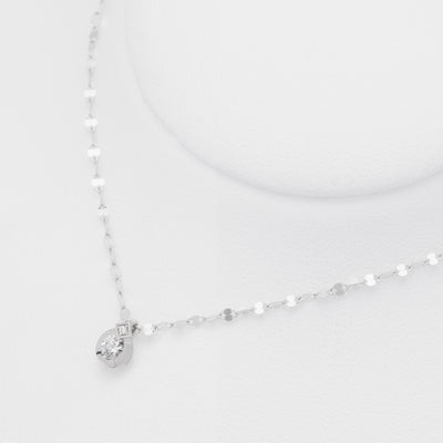 【受注生産】プラチナ ダイヤモンド ネックレス（0.1ct）
