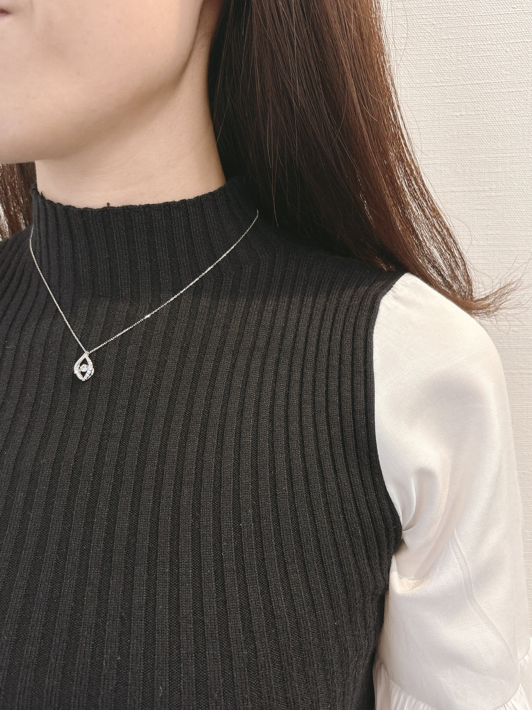 シルバー ロジウムメッキ キュービックジルコニア ダンシング